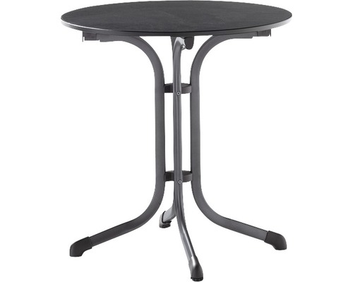 Table rabattable vivodur Ø68 x 72 cm gris fer gris