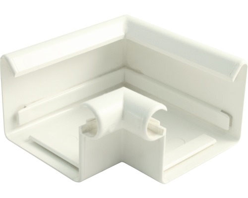 Angle intérieur Marley plastique carré 90° blanc de signalisation RAL 9016 DN 70 mm Angle intérieur en plastique pour goulottes de câbles