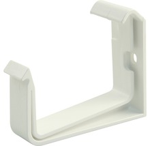 Support de gouttière Marley plastique carré blanc de signalisation RAL 9016 DN 70 mm-thumb-0