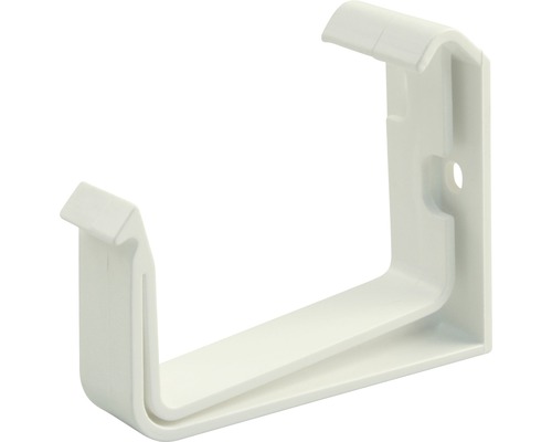 Support de gouttière Marley plastique carré blanc de signalisation RAL 9016 DN 70 mm Support de gouttière en plastique