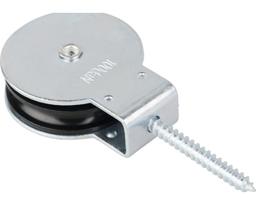 Einzelne Seilrolle mit Schraube zur Befestigung