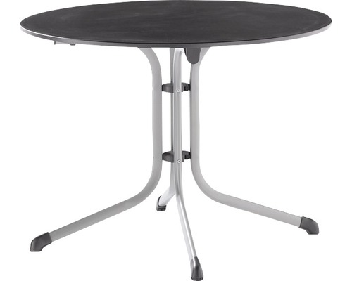 Table rabattable vivodur Ø100 x 73 cm gris graphite