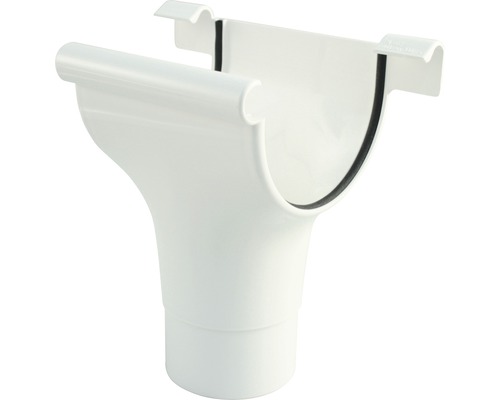 Naissance de Gouttière Marley plastique rond blanc de signalisation RAL 9016 DN 125/105 mm