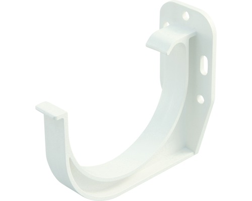 Support de gouttière Marley plastique semi-circulaire blanc de signalisation RAL 9016 DN 125 mm