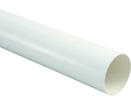 Tuyau de descente Marley plastique rond blanc de signalisation RAL 9016 DN 75 mm 2500 mm