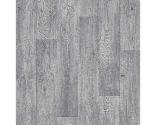 PVC News Aged Oak aspect bois gris-marron, largeur 300 cm (au mètre)