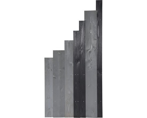 Élément de finition Konsta Jenga à gauche 90 x 180/90 cm anthracite/gris