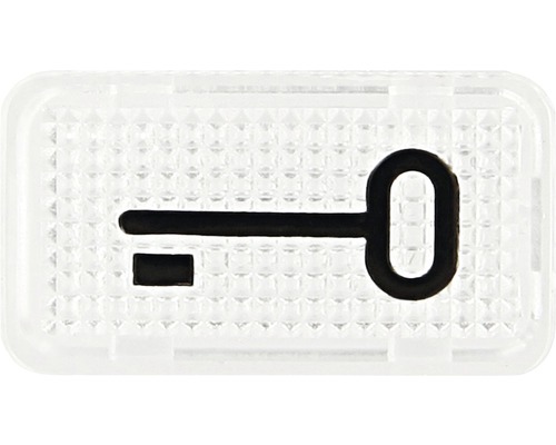 Symbole de clé sur un composant