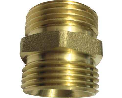 Messing-Doppelnippel mit Außengewinde