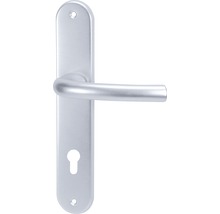 Béquille de porte avec plaque longue pour portes intérieures