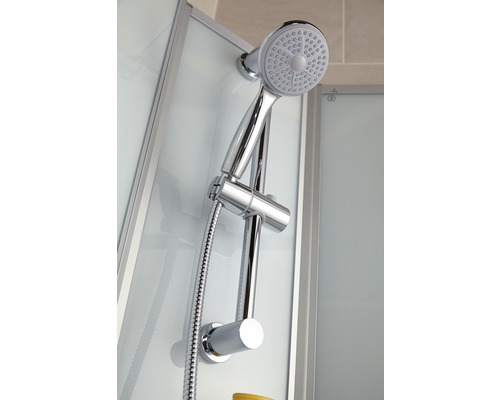 Cabine de douche intégrale, Ibiza Schulte, 120 x 80 cm, ouverture