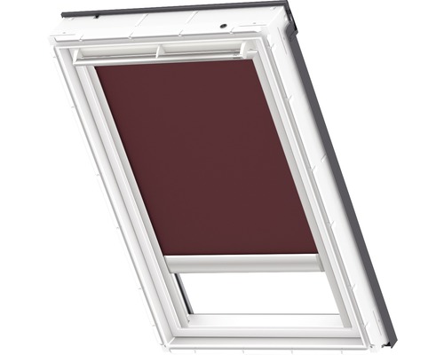 Store occultant VELUX marron foncé à énergie solaire cadre aluminium DSL P04 4559S