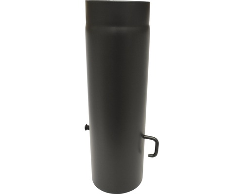 Conduit de poêle avec blocage Ø 150 mm 0.5 m senotherm vernis noir métallisé Tuyau de poêle avec orifice de nettoyage