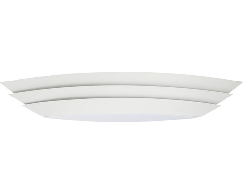 Plafonnier blanc avec trois abat-jour