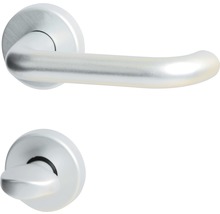 Türdrücker aus Aluminium mit Schlossrosette