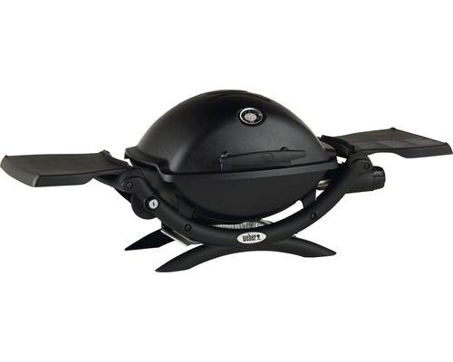 Barbecue à gaz portable Weber avec tablettes latérales et thermomètre