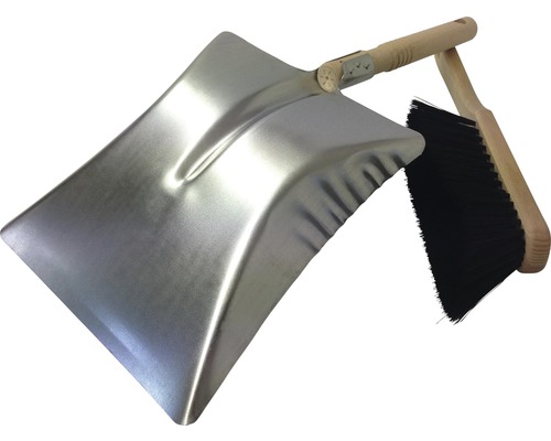 Kehrgarnitur mit Metallschaufel und Handfeger