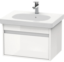 Meuble sous-vasque Duravit Ketho 60 cm blanc à haute brillance