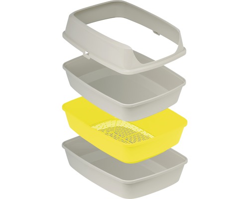 Zerlegbare Katzentoilette mit Sieb