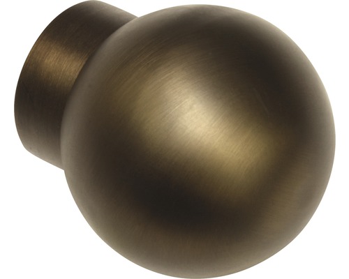 Embout Windsor balle bronze, Ø 25 mm, lot de 2
