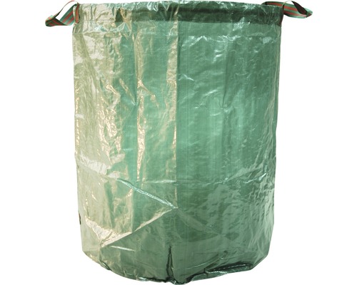 Sac de jardinage 272 Litres, vert Sac de jardin en plastique avec poignées
