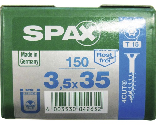 Spax Schraubenpackung 3,5x35 Millimeter mit 150 Stück