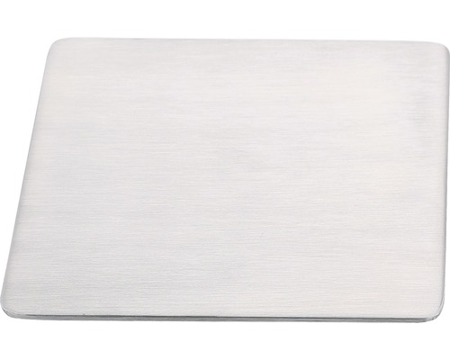 Plaque de montage REIKA Ovaro pour accessoires aimantés 12x12 cm acier inoxydable brossé