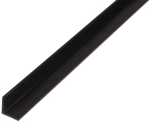 Profilé d'équerre PVC 10x10x1 mm, 1 m, isocèle noir