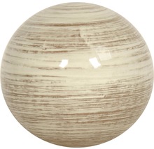 Boule décorative avec veinures de bois