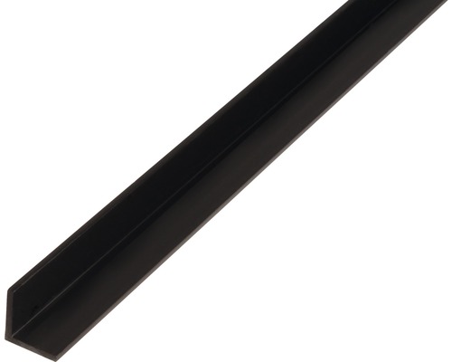 Profilé d'équerre PVC 25 x 25 x 1,8 mm, 1 m, isocèle noir Profilé d'équerre PVC 25 x 25 x 1,8 mm, 1 m, isocèle noir