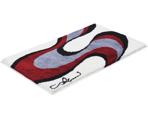 Rechteckiger Badteppich mit abstraktem Muster