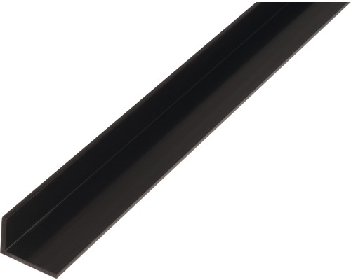 Profilé d'équerre PVC 30 x 20 x 3 mm, 1 m, isocèle noir