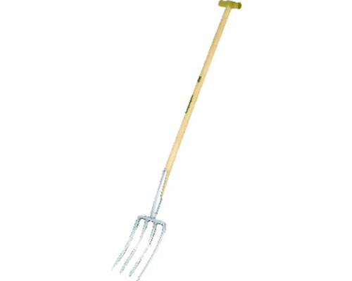 Fourche à bêcher Freund 4 dents 26x17 manche en T Fourche à bêcher Freund 4 dents 26x17 manche en T