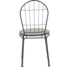 Gartenstuhl mit Mosaikfliesensitz und Metallgestell