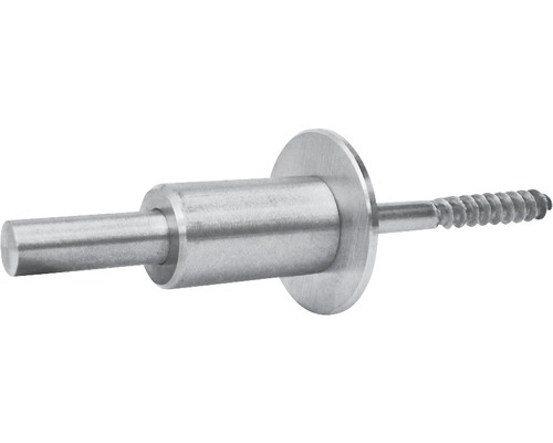 Support pour barre ronde avec barre ronde 50 mm en acier inoxydable V4A Ø 10 mm Élément de fixation métallique avec filetage et rondelle