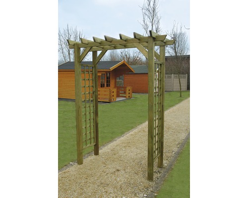 Pergola pour roseraie Rosenbogen 165x80x215 cm traitée en autoclave par imprégnation