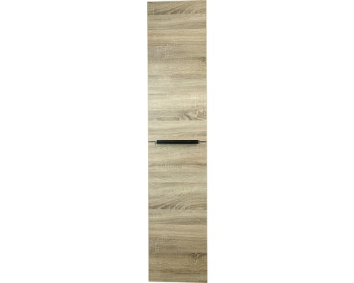 Armoire haute Sanox Pulse couleur de façade chêne gris décor bois 35 x 170 x 35 cm
