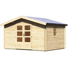 Blockbohlenhaus Karibu Meldorf 5 404 x 320 cm natur