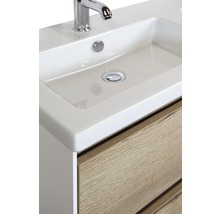 Ensemble de meubles de salle de bains Sanox Evora chêne nature avec armoire de salle de bains à miroir 120x170 cm-thumb-1