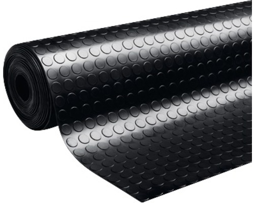 Tapis en caoutchouc noir largeur 100 cm