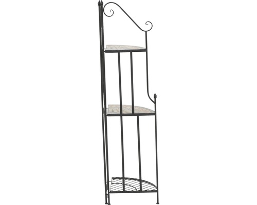 Dekoratives Eckregal mit drei Ablageflächen