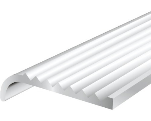 Abschlussprofil Alu silber eloxiert 23x6,3x2 mm, 2 m Profilleiste aus Kunststoff