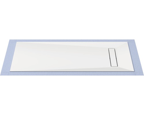 Duschwanne mit rechteckigem Ablauf