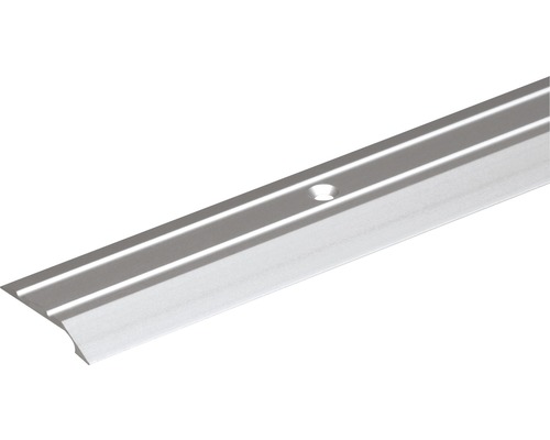 Abschlussprofil Alu silber eloxiert 30x6,5x2 mm, 2 m Profilleiste mit Loch