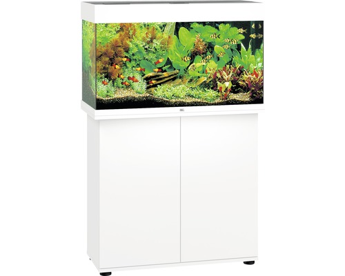 Aquariumkombination JUWEL Rio 125 SBX mit LED-Beleuchtung, Heizer, Filter und Unterschrank weiß