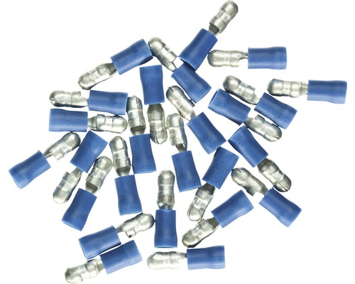 Connecteur rond isolé 1,5-2,5 mm² bleu 25 pièces Haupa 260448