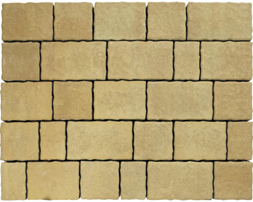 Verbundpflastersteine aus Beton im Mauerverband