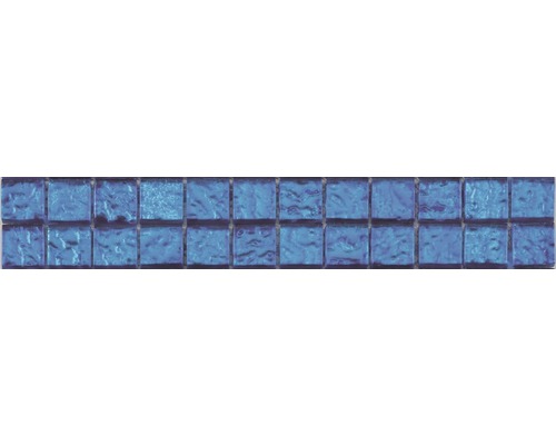 Frise verre Deep Sea bleu 4.8x29.8 cm