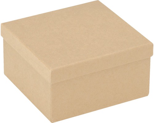 Box aus Pappe quadratisch 125x125x65 mm