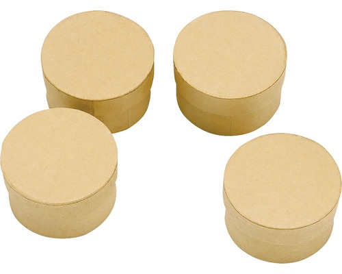 Set de mini boîtes en carton rondes 4 pces
